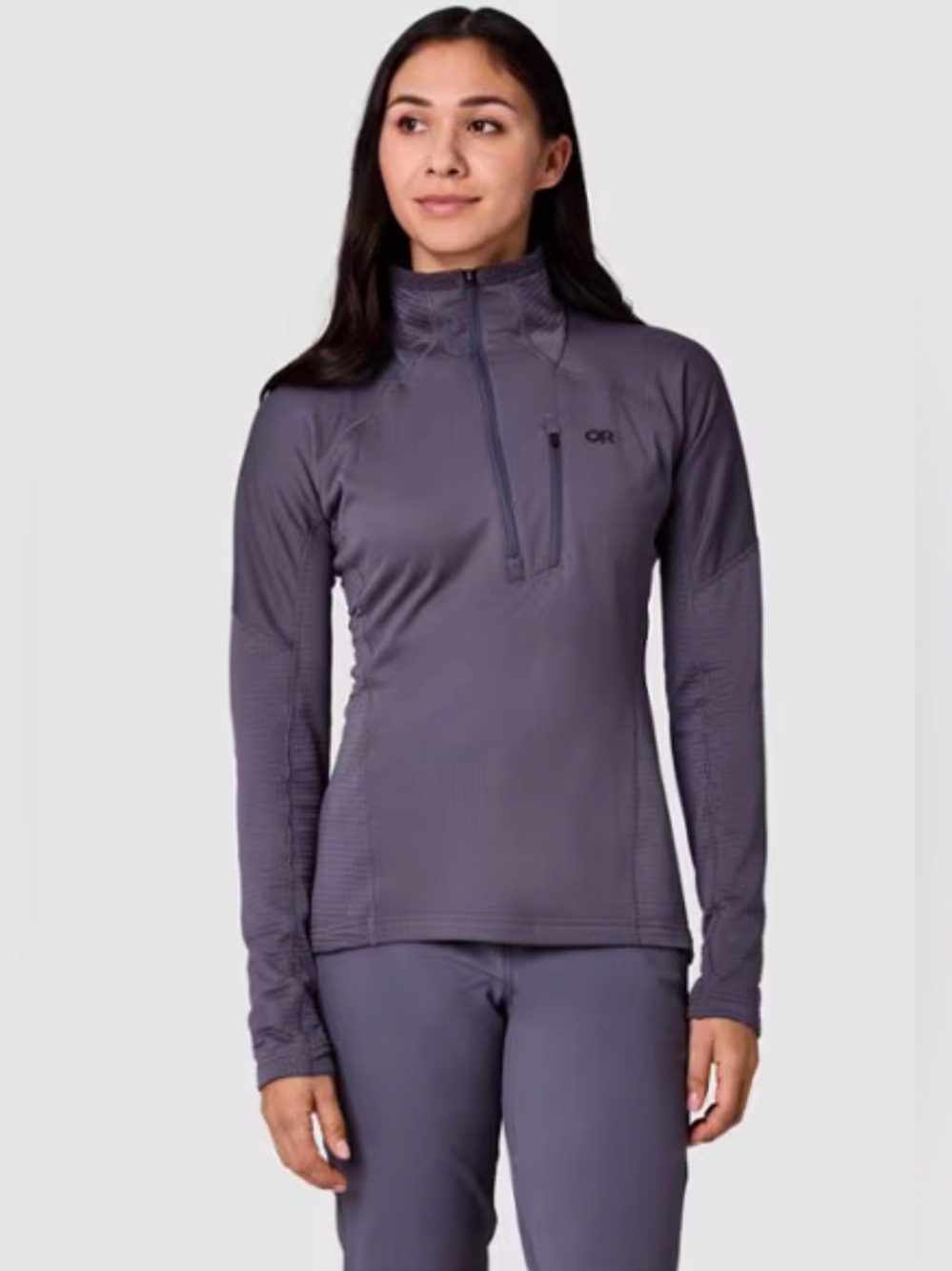 Outdoor Research Deviator Fleece Half-Zip Pullover Womens Purple , Large